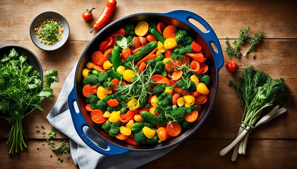 Le Creuset cast iron casserole dish