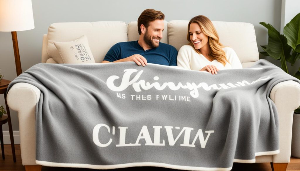 personalised wool throw