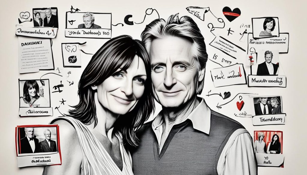 Davina McCall and Michael Douglas relationship timeline
