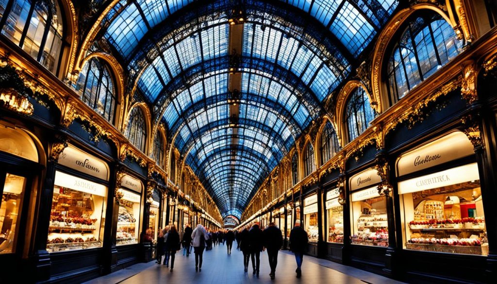 covered shopping arcades