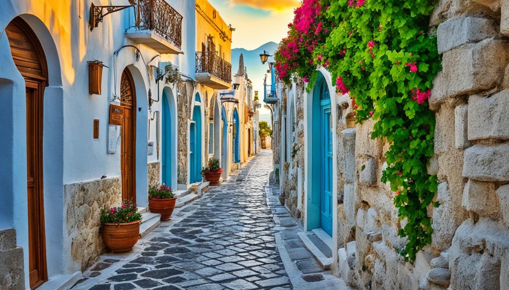 historic streets of Kos old town