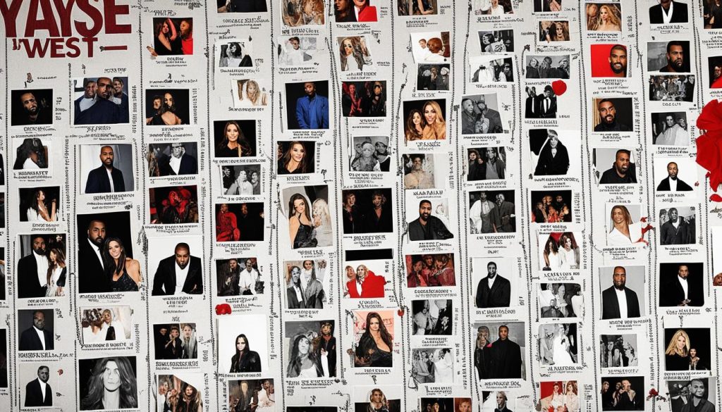 kanye west dating history