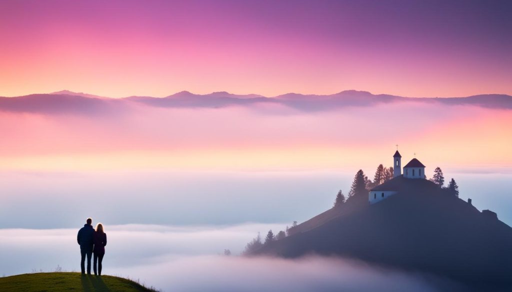 hilltop escape at Brent Tor hilltop escape at Brent Tor