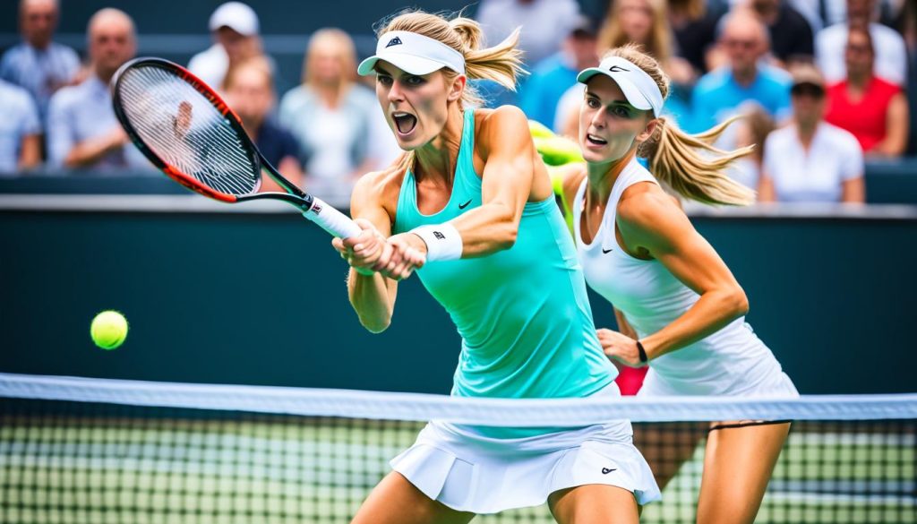 Katie Boulter and Alex De Minaur at a tennis event