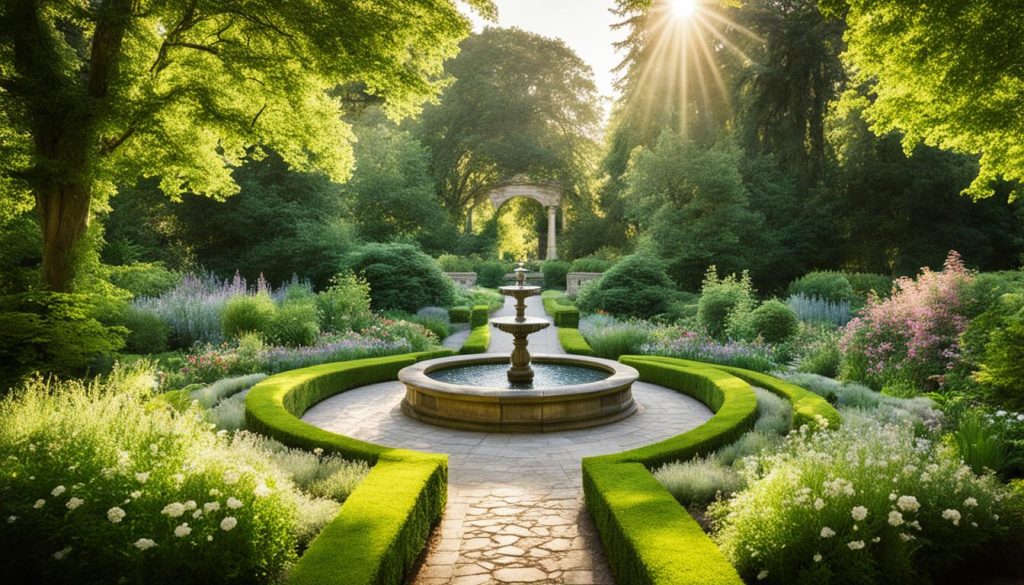 romantic gardens at barnsley house
