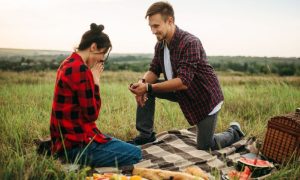 Propose with a Surprise Picnic in the Woods