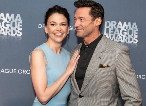 Sutton Foster and Hugh Jackman