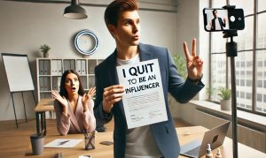2. “I Quit My Job to Become an Influencer”